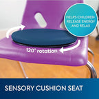 BouncyBand Sit & Twist Active Seat Cushion – 12” D Sensory Cushion for Kids Up to 300lbs – Sensory Tool Promotes Active Learning and Improves Focus and Productivity