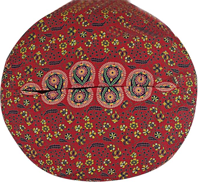 Indian Mandala Cotton Floor Pillow Cover Living Room Decor Cushion Cover Beach Throw Boho Meditation Pouff Cover Hippie Ottoman Poufs Sham Pet Dog Bed Cover Kids Bean Bag