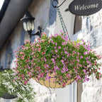 3PCS 14 Inch Round Hanging Basket Liners Fabric Hanging Plant Liners Non-Woven Planter Liners Beige Felt Liners Replacement Inserts for Hanging Baskets Outdoor Plants - Avoid Bird Nesting
