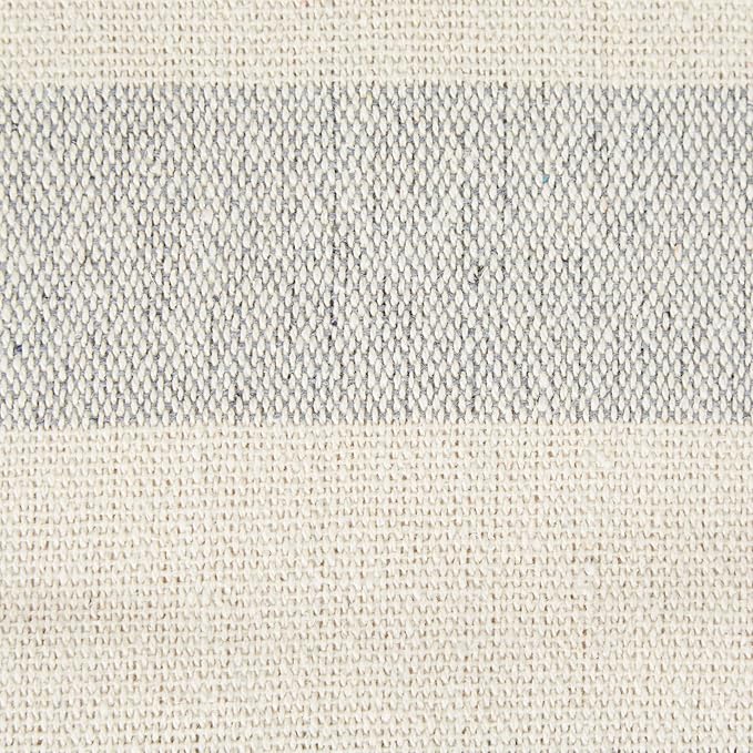 DII Rustic Farmhouse Cotton Cabana Striped Blanket Throw with Fringe, 50 x 60 - Cabana Striped Gray & Off-White