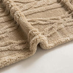 YUSOKI Queen Size Blanket Single Layer,Weight(4.4lb),370GMS-3D Stylish Design for Gift Home Decor (Tan,90"x90")