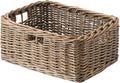 StorageWorks Pantry Baskets, Willow Storage Baskets for Organizing, Shelves, Pantry Organizers and Storage, Light Brown, 15"L x 11"W x 6 ¾"H