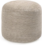 Anji Mountain Pouf Ottoman Foot Rest, Handmade Ottoman Pouf, Comfortable Foot Stool, Decorative Floor Seating for Living Room Decor, Bedroom & Home Décor Accent - Stone