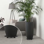 8Pcs Plant Stand Indoor Outdoor, Plant Level Pot Elevator- 2 Size Plant Riser Holder Plastic Floor Protector Plant Trivet, Heavy Planter Holder for Prevent Rot and Damage on Patio & Deck(7.9"&11.8" )