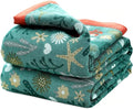 Boho Throw Blanket for Bed 100% Cotton Ultra Soft Rustic Quilt Spring Blanket Floral Farmhouse Decor Bed Blankets,80"x90" All Season Rustic Throw for Sofa Couch Chair