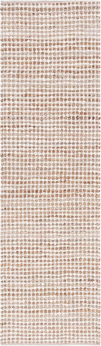 SAFAVIEH Natura Collection Runner Rug - 10' Runner, Beige & Ivory, Transitional Design, Ideal for High Traffic Areas in Hallway, Bathroom & Kitchen (NAT349B-210)