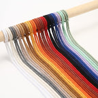 Cotton Macrame Cord 3mm 328yards Natural Colored Macrame Supplies, Soft Craft Cotton Rope for Plant Hanger Wall Hanger Dreamcatcher (Black)