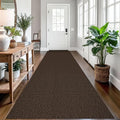 EARTHALL Long Runner Rug 3x12 Ft Washable Runners for Hallways Cotton Non Slip Entryway Runner Braided Kitchen Runner Indoor Outdoor Carpet Runners for Entryway, Hall, Foyers, Brown/Coffee