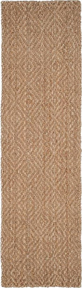 SAFAVIEH Natural Fiber Collection Runner Rug - 2'3" x 18', Natural & Natural, Handmade Jute, Ideal for High Traffic Areas in Living Room, Bedroom (NF181A)