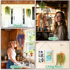Macrame Plant Hanger - 5 PCS Hanging Planters for Indoor Plants Outdoor Decorative Flower Pot Holder Wall Decor Living Room Boho Home Decor Set of 5 35"/41"/55" 3 Size Pots Not Included