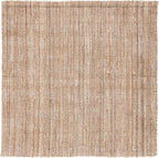 SAFAVIEH Natural Fiber Collection Square Rug - 7' Square, Grey, Farmhouse Design, Ideal for High Traffic Areas in Bedroom, Dining Room & Kitchen (NF808F-7SQ)