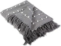 DII Woven Loop Throw Collection, 50x60, Gray