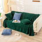 YUSOKI Twin XL Blanket Single Layer,Weight(3.1lb),370GMS-3D Stylish Design for Gift Home Decor (Forest Green,65"x90")