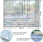 Accnicc Monet Water Lilies Tapestry Green Floral Plant Tapestries Aesthetic Monet Wall Art Posters Nature Flower Garden Landscape Tapestrys for Bedroom Living Room Dorm 80 x 60 Inch