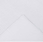 Better Trends Chenille Bedspreads Twin Size, White 100% Cotton Chenille Stripe Design Tufted Bedding Coverlet Soft Lightweight, 96"x110" with 1 PC Sham 2 Pieces Set Jullian Collection