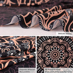 Edeesky Black Mandala Tapestry Wall Hanging Psychedelic Wall Tapestry Aesthetic Indian Hippie Decor Bohemian Art Boho Home Decoration for Bedroom,Living Room,Dorm