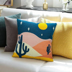 JASEN Abstract Boho Pillow Covers 20x20 inch, Soft Mid Century Mountain Decorative Throw Pillows for Couch Bed Sofa Bedroom（Only 1 Pillow Cover）