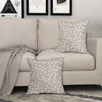 Tan Khaki Floral Pillow Covers 24x24 Set of 2 Vintage Rustic Old Style Cute Small Flower Cream Print Decorative Outdoor Pillowcases Farmhouse Throw Cushion Case Decor for Couch Sofa Bed