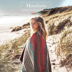 Hydration Nation Authentic Large Handwoven Mexican Blanket - Soft Yoga - Durable Serape - Lightweight Falsa, Beach, Camping, Picnic, Outdoor 70"x50" - Mandarin