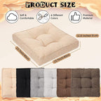 Qunclay 6 Pcs Floor Cushions Bulk Floor Pillows Flexible Seating Cushions 3.15'' Thick Flexible Seating Classroom Furniture Meditation Seat Pillows for Home Nursery Yoga Decor 15.7'' x 15.7''(Stylish)