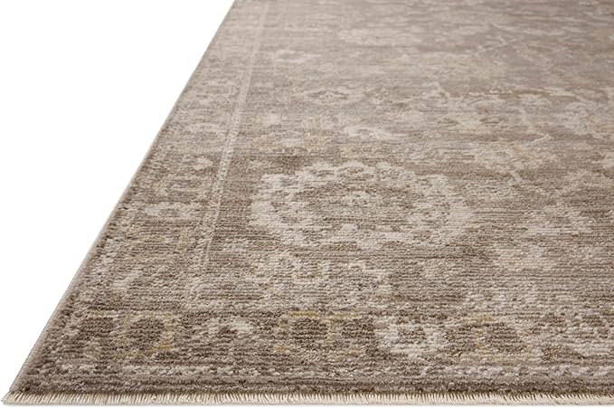 Loloi Magnolia Home by Joanna Gaines Pace Collection PAC-03 Taupe/Wheat 7'-8" x 7'-8" Round Area Rug