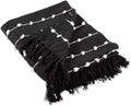 DII Woven Loop Throw Collection, 50x60, Black