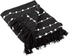 DII Woven Loop Throw Collection, 50x60, Black