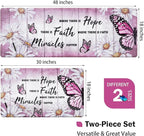 Likiyol Butterfly Kitchen Rugs Sets of 2 Kitchen Mats for Floor Farmhouse Anti Fatigue Mats for Kitchen Floor, Daisy Floral Kitchen Rugs Non Slip Washable Comfort Mat, 18'' x 30''+18'' x 48'', Pink