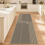 2x8 Kitchen Runner Rug for Hallways Outdoor Rug Easy Jute Rug Washable Low-Pile Non-Slip Area Rug Indoor Outdoor Carpet for Bedside Laundry Entryway Porch Door Mat Boho Black Rainbow Floor Mats