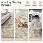 Abstract Rug 5x7 Machine Washable Area Indoor Orange Low Pile Non-Slip Foldable Thin Accent Rugs for Bedroom Living Room Dining Room