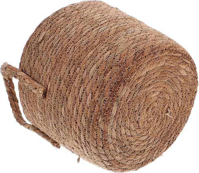 Cabilock Seagrass Planter Basket Wicker Flower Pot Straw Flowerpot for Indoor Plants 9.8 H X 9.8 W Decorative Boho Style Planter for Living Room Patio Garden