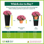 Tall Column Plant Riser Fill Bottom of Tall Flower Pots and Large Plant Containers | Indoor and Outdoor (11-17" Rise, 10" Base, 10" Top)