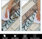 HEBE Anti Fatigue Kitchen Mat Set of 2 Non Slip Cushioned Kitchen Mats for Floor Waterproof Farmhouse Kitchen Rugs and Mats Set Comfort Standing Desk Mat Carpet for Sink,Office,Laundry