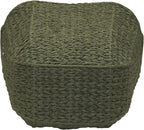Household Essentials Natural Woven Wicker Storage Basket with Handles