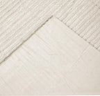 Better Trends Jullian Collection is Super Soft and Light Weight in Bold Stripes Design 100% Cotton Tufted Unique Luxurious Machine Washable Tumble Dry, Euro Sham, Ivory