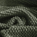 LOMAO Knitted Throw Blanket with Tassels Bubble Textured Lightweight Throws for Couch Cover Home Decor (Dark Olive, 60x90)
