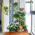 Metal Hanging Planters for Indoor & Outdoor, No Plant Included(Gold)
