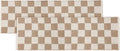 · REDEARTH · Jute Cotton Area Rug - 2'x6' Rectangular Rug, Sustainable Handwoven, Non-Shedding, Soft & Durable – Reversible, Neutral Tones for Home Décor in Living Room, Dining Room, Bedroom, Set of 2