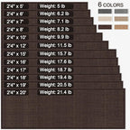 GOYLSER Non Slip Carpet Runners for Hallway, Absorbent Laundry Room Rug Runner Non Slip Washable,10ft Natural Jute Long Kitchen Mat Runner, Deep Brown