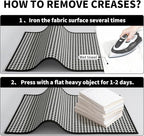 Large Kitchen Runner Rugs Long Kitchen Mat Non Slip Washable, Super Absorbent Soft Chenille Braided Kitchen Mats for Floor, Rubber Backing Kitchen Sink Standing Mat, Easy Clean, Black 36"x71"