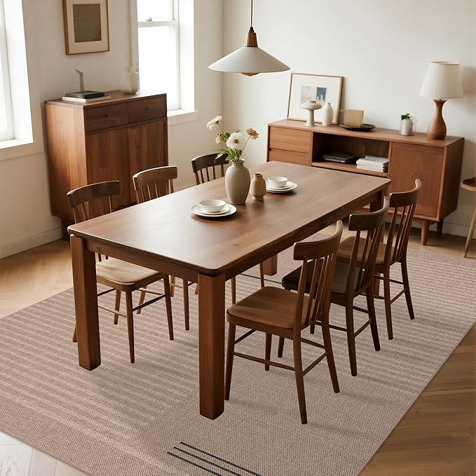 Easy Jute Rug 8x10: Indoor Outdoor Natural Boho Area Rugs for Living Room Patio Washable - Farmhouse Neutral Contemporary Large Carpet for Bedroom Dining Room Backyard Office Non Slip