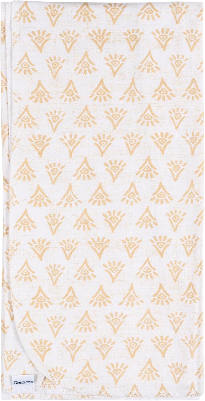 Gerber Unisex Baby 100% Cotton Flannel Receiving Blankets 30x30 Inches (Pack of 4), Animal Geo Girl, One Size