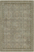 6x9 Area Rugs for Living Room Bedroom, Large Washable Rug, Olive Vintage Floral Boho Style, Non Slip & Low Pile Carpet for Indoor Dining Room, Dorm and Kids Room(Olive Brown 6x9ft)