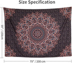 Edeesky Black Pink Mandala Tapestry Wall Hanging Vintage Tapestries Aesthetic Hippie Decor Bohemian Wall Art Boho Home Decoration for Bedroom,Living Room,Dorm