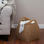 Household Essentials Paper Rope Basket with Handles, Natural