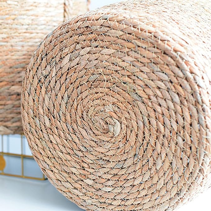Straw Flower Pots, Plant Baskets Indoor, Basket Planter, Versatile Rattan Grass Woven Flower Planter, Plant Pot for Living Room Balcony Garden Decoration,Indoor & Outdoor