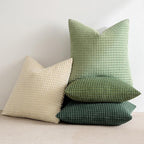 MIULEE Natural Green Pillow Covers 18x18 Inch Set of 4 Spring Modern Nordic Neutral Throw Pillows Forest Inspired Soft Corduroy Summer Couch Pillowcases Home Decor for Sofa Living Room Bed