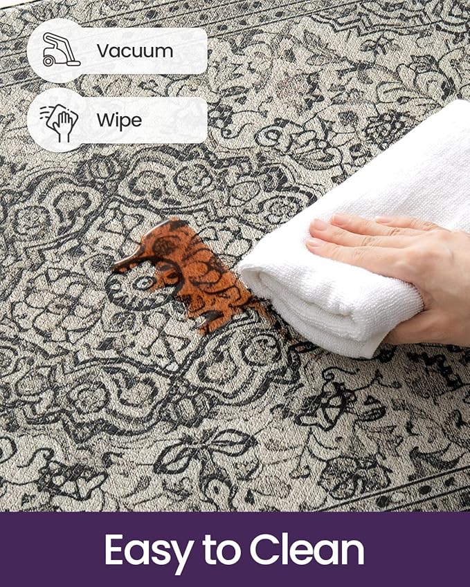 DEXI Kitchen Mats for Floor Cushioned, 23x86 Large Long Runner Rug Non Slip, Waterproof Soft Comfort Standing Padded Anti Fatigue Decorative, Brown Grey