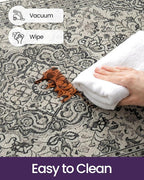 DEXI Kitchen Mats for Floor Cushioned, 23x59 Wide Runner Rug Non Slip, Waterproof Soft Comfort Standing Padded Anti Fatigue Decorative, Brown Grey