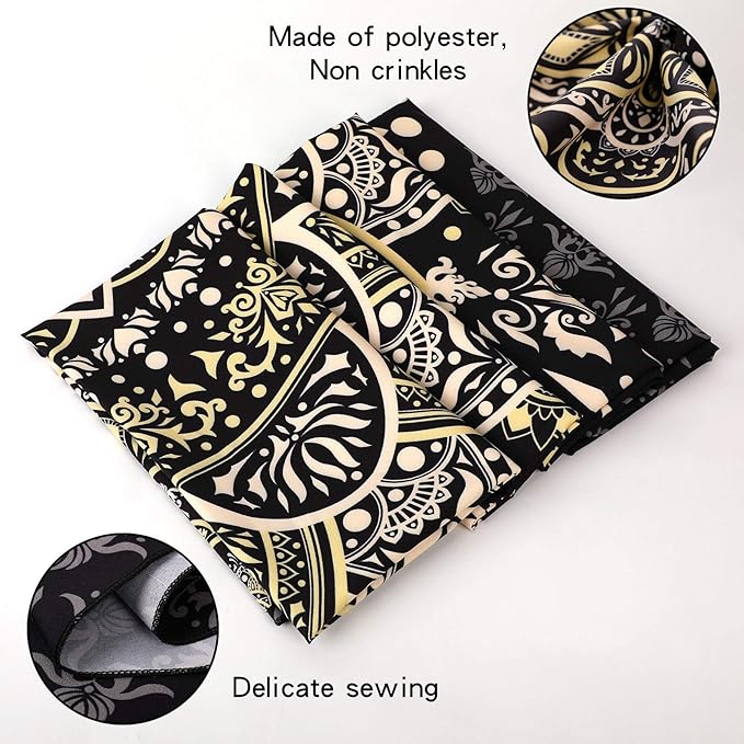 Edeesky Black Mandala Tapestry Wall Hanging Psychedelic Medallion Wall Tapestry Aesthetic Indian Hippie Decor Bohemian Art Boho Home Decoration Blanket for Bedroom,Living Room,Dorm